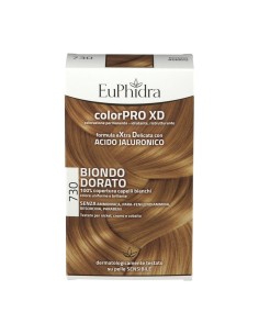 EUPHIDRA COLORPRO XD 730 BIONDO DORATO GEL COLORANTE CAPELLI IN FLACONE + ATTIVANTE + BALSAMO + GUANTI 2