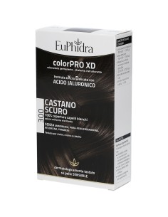 EUPHIDRA COLORPRO XD 300 CASTANO SCURO GEL COLORANTE CAPELLI IN FLACONE + ATTIVANTE + BALSAMO + GUANTI