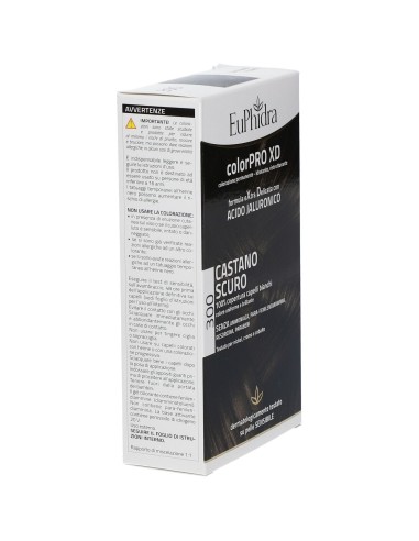 EUPHIDRA COLORPRO XD 300 CASTANO SCURO GEL COLORANTE CAPELLI IN FLACONE + ATTIVANTE + BALSAMO + GUANTI