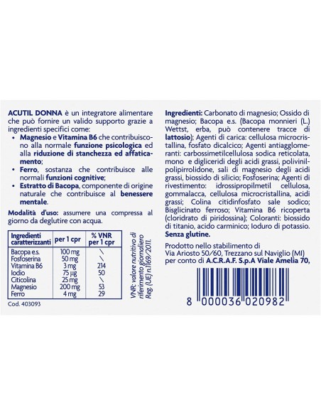 ACUTIL DONNA 20 COMPRESSE