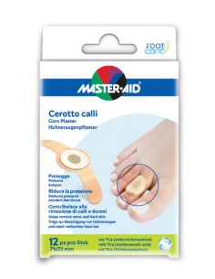 CEROTTO CALLIFUGO MASTER-AID FOOTCARE 71X22 MM 12 PEZZI B2