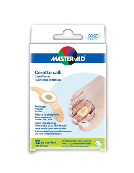 CEROTTO CALLIFUGO MASTER-AID FOOTCARE 71X22 MM 12 PEZZI B2