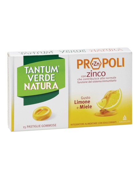 TANTUM VERDE NATURA 15 PASTIGLIE GOMMOSE LIMONE & MIELE