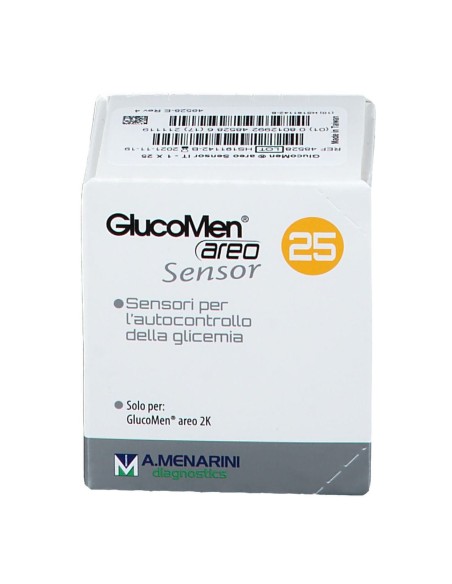 STRISCE MISURAZIONE GLICEMIA GLUCOMEN AREO SENSOR 25 PEZZI
