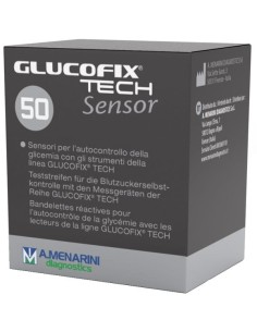 STRISCE MISURAZIONE GLICEMIA GLUCOFIX TECH SENSOR 50 PEZZI 2