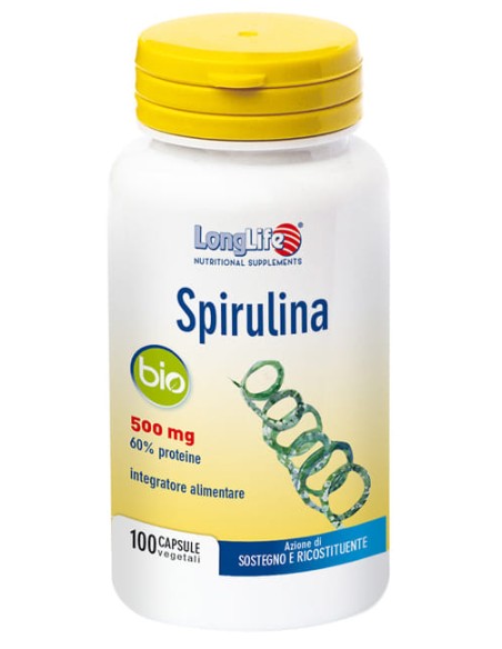 LONGLIFE SPIRULINA BIO 500 MG 100 CAPSULE VEGETALI