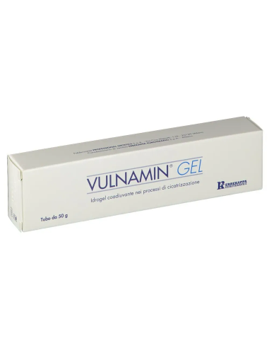 VULNAMIN MEDICAZIONE INTERATTIVA IN GEL A BASE DI AMINOACIDICOSTITUTIVI DEL COLLAGENE E SODIO JALURONATO TUBO 50 G