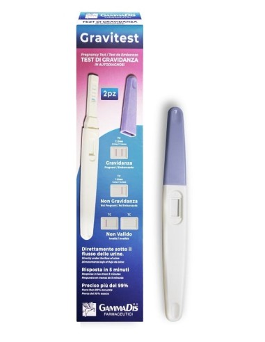 TEST GRAVIDANZA GRAVITEST 2 PEZZI GAMMADIS
