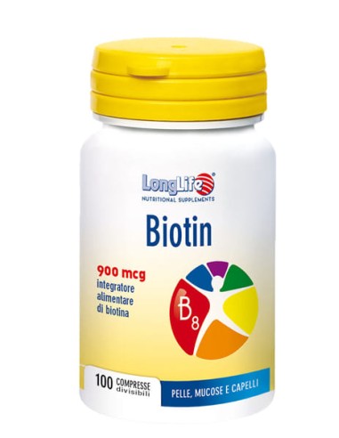 LONGLIFE BIOTIN 900 MCG 100 COMPRESSE