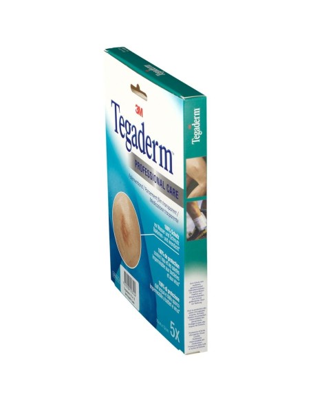 MEDICAZIONE TRASPARENTE STERILE SEMIPERMEABILE IN POLIURETANO TEGADERM FILM CM10X12 5 PEZZI