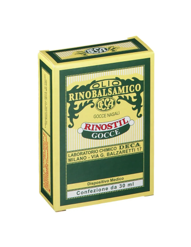 RINOSTIL GOCCE NASALI FLACONE 30ML OLIO RINOBALSAMICO PER LAPROTEZIONE DELLA MUCOSA NASALE E LA PULIZIA DELLE FOSSE NASALI