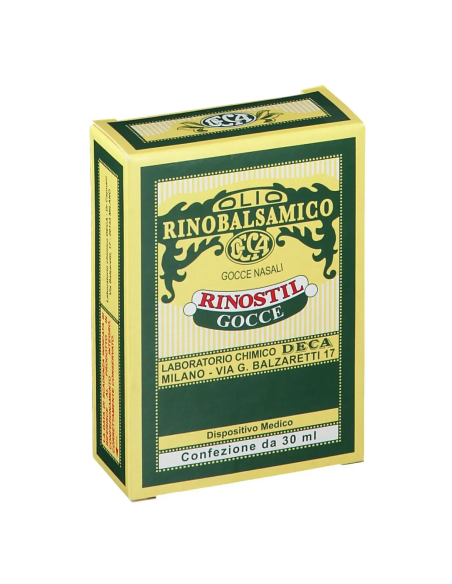 RINOSTIL GOCCE NASALI FLACONE 30ML OLIO RINOBALSAMICO PER LAPROTEZIONE DELLA MUCOSA NASALE E LA PULIZIA DELLE FOSSE NASALI