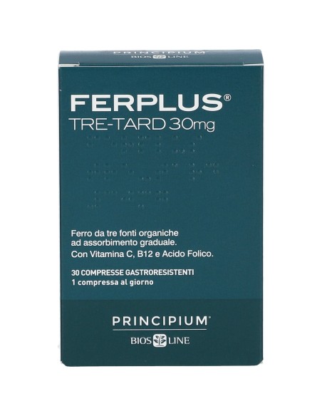 PRINCIPIUM FERPLUS TRE RETARD 30MG 30 COMPRESSE GASTRORESISTENTI