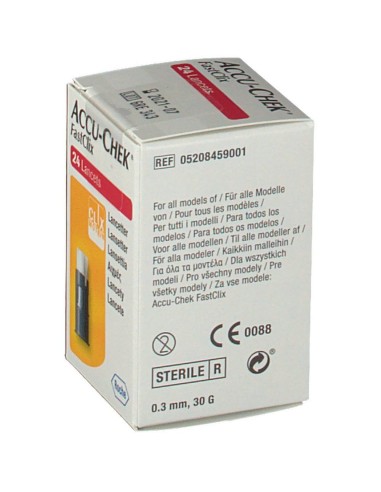 LANCETTE PUNGIDITO ACCU-CHEK FASTCLIX 24 PEZZI