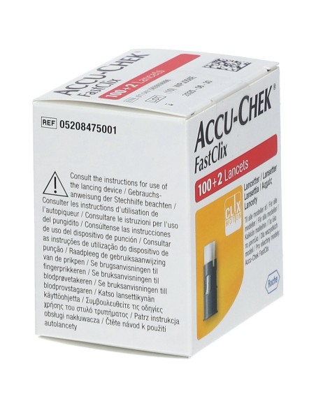LANCETTE PUNGIDITO ACCU-CHEK FASTCLIX 100 + 2 PEZZI
