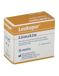 CEROTTO IN ROCCHETTO LEUKOPOR IPOALLERGENICO TESSUTO NON TESSUTO BIANCO 2,5X920 CM CON DISPENSER