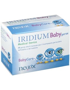 GARZA OCULARE MEDICATA IRIDIUM BABY 28 PEZZI