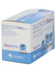 GARZA OCULARE MEDICATA IRIDIUM BABY 28 PEZZI 2