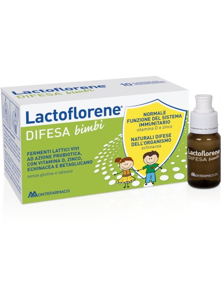 LACTOFLORENE DIFESA BAMBINI 10 FLACONI 100 ML