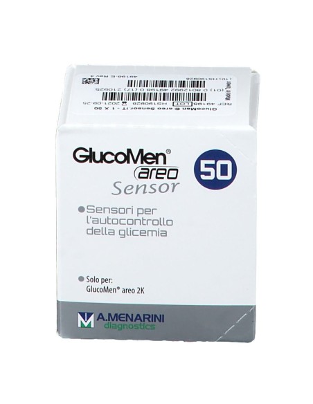 STRISCE MISURAZIONE GLICEMIA GLUCOMEN AREO SENSOR 50 PEZZI