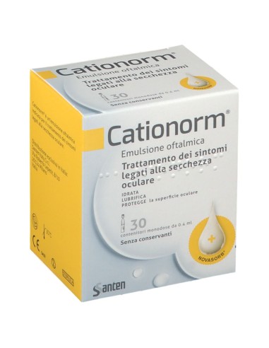 CATIONORM GOCCE 30 FIALE MONODOSE DA 0,4 ML