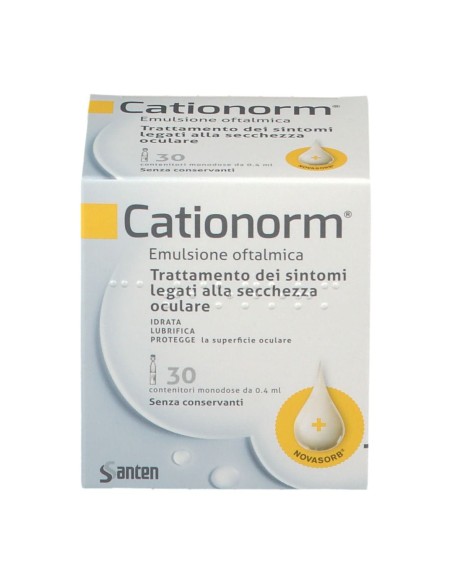CATIONORM GOCCE 30 FIALE MONODOSE DA 0,4 ML