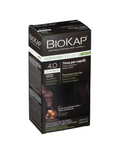 BIOS LINE BIOKAP NUTRICOLOR DELICATO RAPID TINTA 4,00 CASTANO NATURALE 135 ML