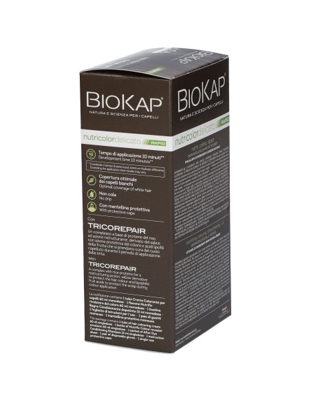 BIOS LINE BIOKAP NUTRICOLOR DELICATO RAPID TINTA 6,06 BIONDO SCURO AVANA 135 ML