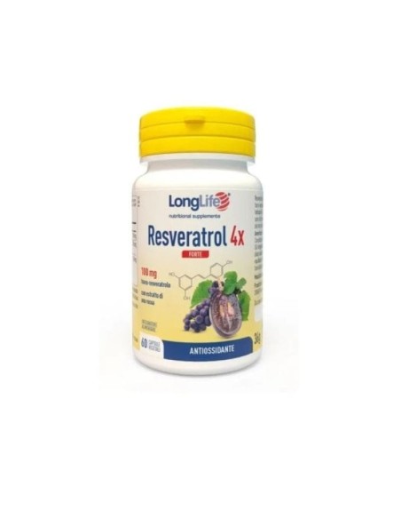 LONGLIFE RESVERATROL 4X FORTE 60 CAPSULE VEGETALI