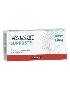 SUPPOSTE FALQUI 18 SUPPOSTE CON GLICERINA 2500MG ADULTI