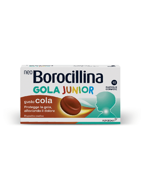 NEOBOROCILLINA GOLA JUNIOR 15 PASTIGLIE GUSTO COLA