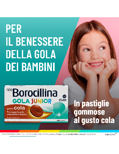 NEOBOROCILLINA GOLA JUNIOR 15 PASTIGLIE GUSTO COLA