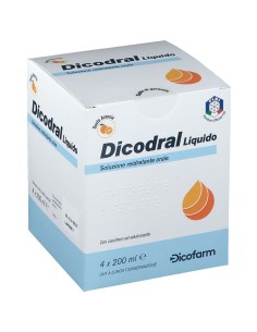 DICODRAL LIQUIDO SOLUZIONE REIDRATANTE ORALE 4 X 200 ML 2