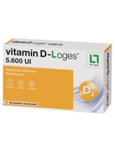 VITAMIN D-LOGES 30 GELATINE MASTICABILI GUSTO LIMONE 42 G