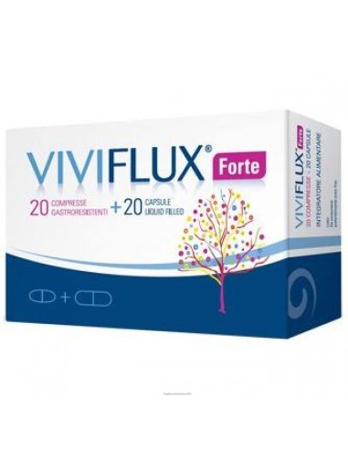 VIVIFLUX FORTE 20 COMPRESSE GASTRORESISTENTI + 20 CAPSULE LIQUID FILLER