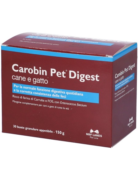 CAROBIN PET DIGEST GRANULARE 30 BUSTE DA 5 G