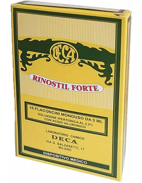 RINOSTIL FORTE SOLUZIONE IPERTONICA 10 FLACONCINI MONOUSO DA 5 ML