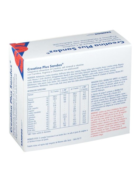 CREATINA PLUS SANDOZ 20 BUSTINE