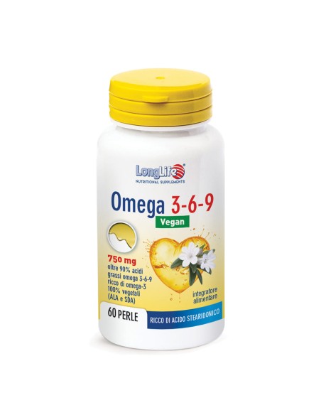 LONGLIFE OMEGA 3-6-9 VEGAN 750 MG 60 PERLE VEGETALI