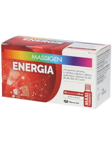 MASSIGEN ENERGIA 10 FLACONI DA 25 ML