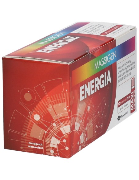MASSIGEN ENERGIA 10 FLACONI DA 25 ML
