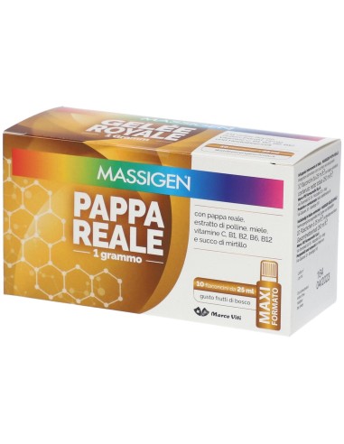 MASSIGEN PAPPA REALE 10 FLACONI DA 25 ML