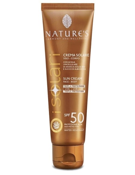 NATURE'S I SOLARI CREMA VISO CORPO SPF 50 75 ML EDIZIONE LIMITATA TRAVEL SIZE
