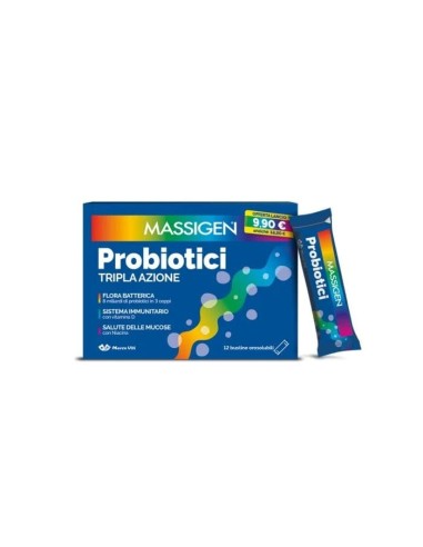 MASSIGEN PROBIOTICI 12 STICKPACK DA 1 G PREZZO PIENO