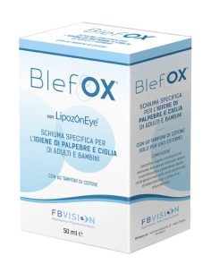 BLEFOX SCHIUMA SPECIFICA PER IGIENE PALPEBRE E CIGLIA 50 ML CON EROGATORE + 60 DISCHETTI