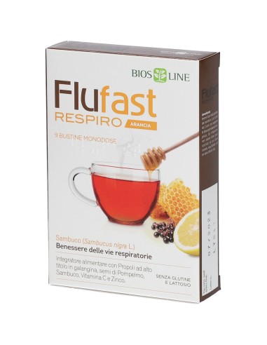 APIX PROPOLI FLUFAST RESPIRO ARANCIA 9 BUSTE BIOSLINE