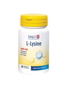 LONGLIFE L-LYSINE 500MG 60 TAVOLETTE RIVESTITE DA 860 MG