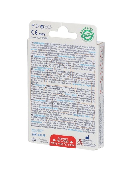 CEROTTO MASTER-AID CUTIFLEXMED STRIP TRASPARENTE IMPERMEABILE SUPPORTO IN POLIURETANO 4 FORMATI ASSORTITI 20 PEZZI