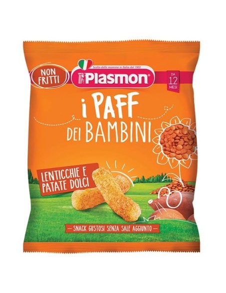 PLASMON DRY SNACK PAFF LENTICCHIE-PATATA DOLCE 15 G