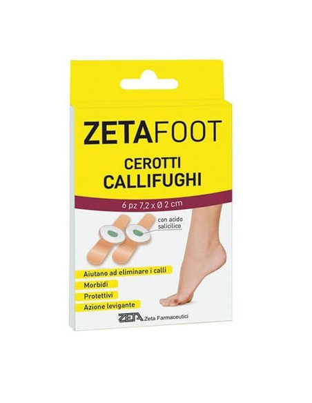 ZETAFOOT CEROTTO CALLIFUGO DISCHETTO CENTRALE 6 PEZZI
